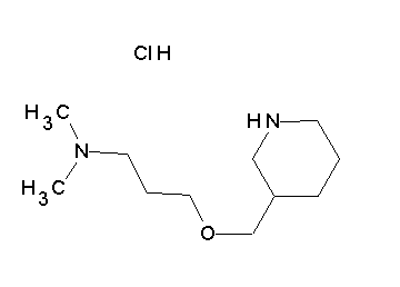 N,N-dimethyl-3-(3-piperidinylmethoxy)-1-propanamine hydrochloride - Click Image to Close