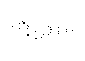 4-chloro-N-{4-[(3-methylbutanoyl)amino]phenyl}benzamide
