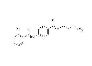 N-{4-[(butylamino)carbonyl]phenyl}-2-chlorobenzamide