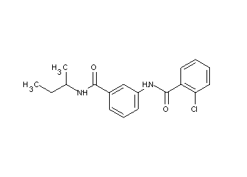 N-{3-[(sec-butylamino)carbonyl]phenyl}-2-chlorobenzamide