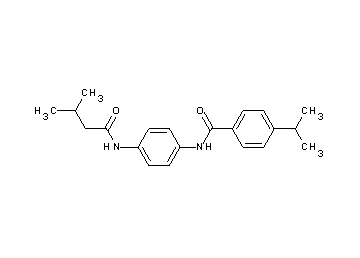4-isopropyl-N-{4-[(3-methylbutanoyl)amino]phenyl}benzamide