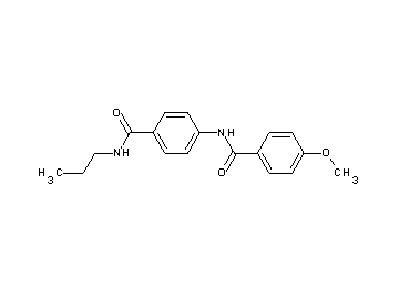 4-methoxy-N-{4-[(propylamino)carbonyl]phenyl}benzamide