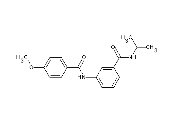 N-isopropyl-3-[(4-methoxybenzoyl)amino]benzamide