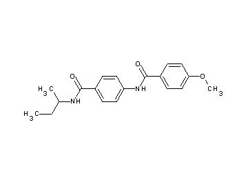 N-{4-[(sec-butylamino)carbonyl]phenyl}-4-methoxybenzamide