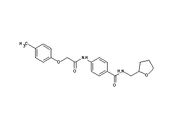 4-{[(4-methylphenoxy)acetyl]amino}-N-(tetrahydro-2-furanylmethyl)benzamide