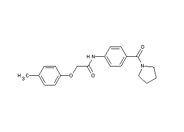 2-(4-methylphenoxy)-N-[4-(1-pyrrolidinylcarbonyl)phenyl]acetamide