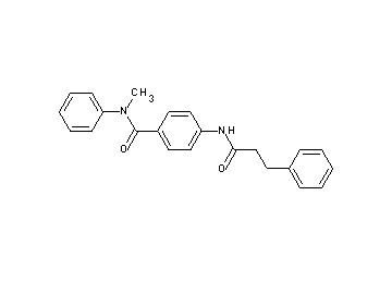 N-methyl-N-phenyl-4-[(3-phenylpropanoyl)amino]benzamide