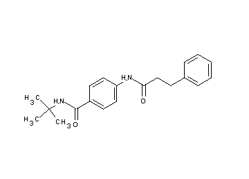 N-(tert-butyl)-4-[(3-phenylpropanoyl)amino]benzamide