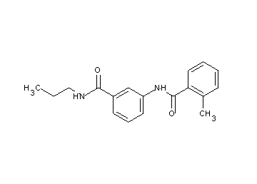 2-methyl-N-{3-[(propylamino)carbonyl]phenyl}benzamide
