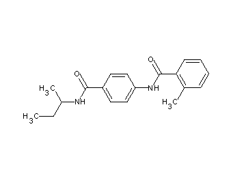 N-{4-[(sec-butylamino)carbonyl]phenyl}-2-methylbenzamide