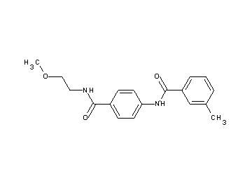 N-(4-{[(2-methoxyethyl)amino]carbonyl}phenyl)-3-methylbenzamide - Click Image to Close