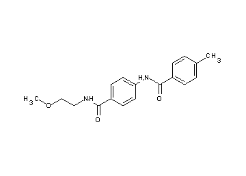 N-(4-{[(2-methoxyethyl)amino]carbonyl}phenyl)-4-methylbenzamide