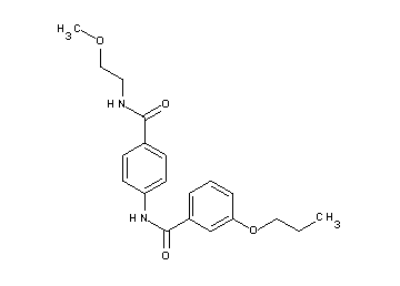 N-(4-{[(2-methoxyethyl)amino]carbonyl}phenyl)-3-propoxybenzamide