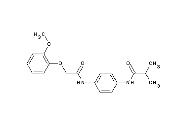 N-(4-{[(2-methoxyphenoxy)acetyl]amino}phenyl)-2-methylpropanamide