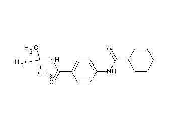 N-(tert-butyl)-4-[(cyclohexylcarbonyl)amino]benzamide