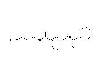 3-[(cyclohexylcarbonyl)amino]-N-(2-methoxyethyl)benzamide