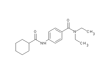4-[(cyclohexylcarbonyl)amino]-N,N-diethylbenzamide