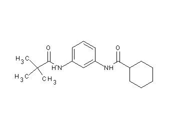 N-{3-[(2,2-dimethylpropanoyl)amino]phenyl}cyclohexanecarboxamide