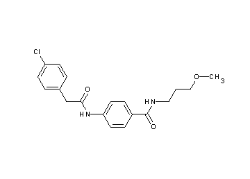 4-{[(4-chlorophenyl)acetyl]amino}-N-(3-methoxypropyl)benzamide