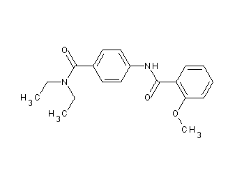 N-{4-[(diethylamino)carbonyl]phenyl}-2-methoxybenzamide