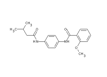 2-methoxy-N-{4-[(3-methylbutanoyl)amino]phenyl}benzamide