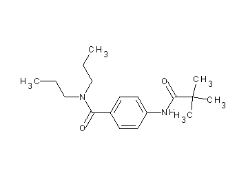 4-[(2,2-dimethylpropanoyl)amino]-N,N-dipropylbenzamide