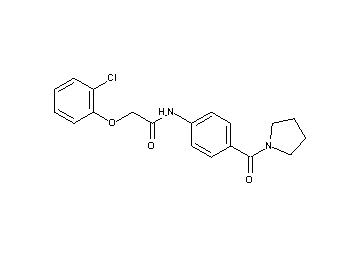 2-(2-chlorophenoxy)-N-[4-(1-pyrrolidinylcarbonyl)phenyl]acetamide