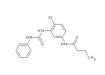 N-{3-[(anilinocarbonyl)amino]-4-chlorophenyl}butanamide