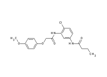 N-(4-chloro-3-{[(4-methoxyphenoxy)acetyl]amino}phenyl)butanamide