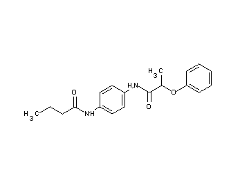 N-{4-[(2-phenoxypropanoyl)amino]phenyl}butanamide