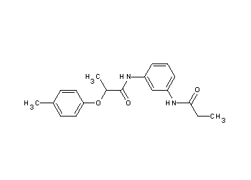 2-(4-methylphenoxy)-N-[3-(propionylamino)phenyl]propanamide