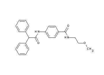 4-[(diphenylacetyl)amino]-N-(2-methoxyethyl)benzamide