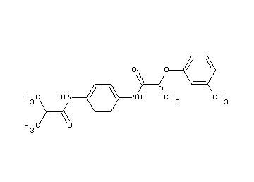 2-methyl-N-(4-{[2-(3-methylphenoxy)propanoyl]amino}phenyl)propanamide