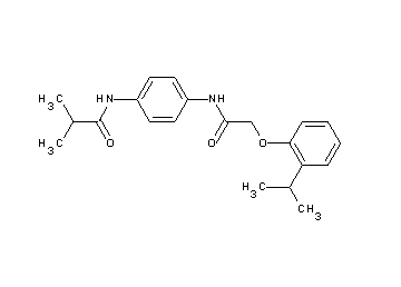 N-(4-{[(2-isopropylphenoxy)acetyl]amino}phenyl)-2-methylpropanamide