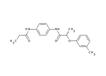 2-(3-methylphenoxy)-N-[4-(propionylamino)phenyl]propanamide