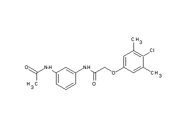 N-[3-(acetylamino)phenyl]-2-(4-chloro-3,5-dimethylphenoxy)acetamide