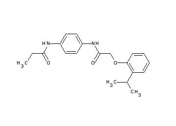 N-(4-{[2-(2-isopropylphenoxy)acetyl]amino}phenyl)propanamide