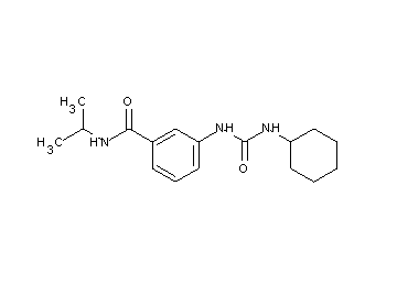 3-{[(cyclohexylamino)carbonyl]amino}-N-isopropylbenzamide