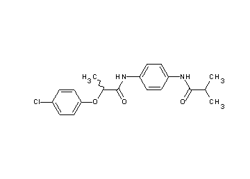 2-(4-chlorophenoxy)-N-[4-(isobutyrylamino)phenyl]propanamide