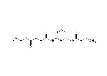 ethyl 4-{[3-(butyrylamino)phenyl]amino}-4-oxobutanoate