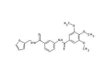 N-(3-{[(2-furylmethyl)amino]carbonyl}phenyl)-3,4,5-trimethoxybenzamide
