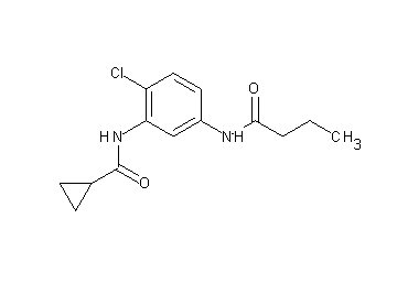 N-[5-(butyrylamino)-2-chlorophenyl]cyclopropanecarboxamide