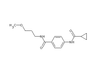 4-[(cyclopropylcarbonyl)amino]-N-(3-methoxypropyl)benzamide