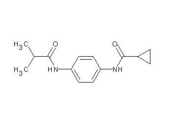 N-[4-(isobutyrylamino)phenyl]cyclopropanecarboxamide