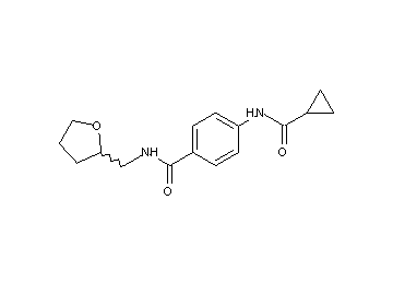 4-[(cyclopropylcarbonyl)amino]-N-(tetrahydro-2-furanylmethyl)benzamide