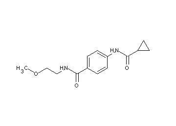 4-[(cyclopropylcarbonyl)amino]-N-(2-methoxyethyl)benzamide