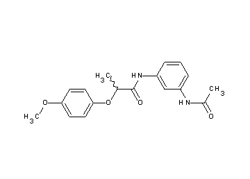 N-[3-(acetylamino)phenyl]-2-(4-methoxyphenoxy)propanamide