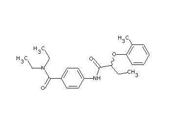 N,N-diethyl-4-{[2-(2-methylphenoxy)butanoyl]amino}benzamide