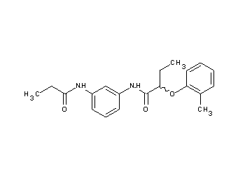 2-(2-methylphenoxy)-N-[3-(propionylamino)phenyl]butanamide