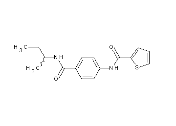 N-{4-[(sec-butylamino)carbonyl]phenyl}-2-thiophenecarboxamide